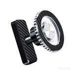 360° Magnetic Phone Holder with Carbon Fibre Finish | N52 Magnetic Mount for Gym & Office