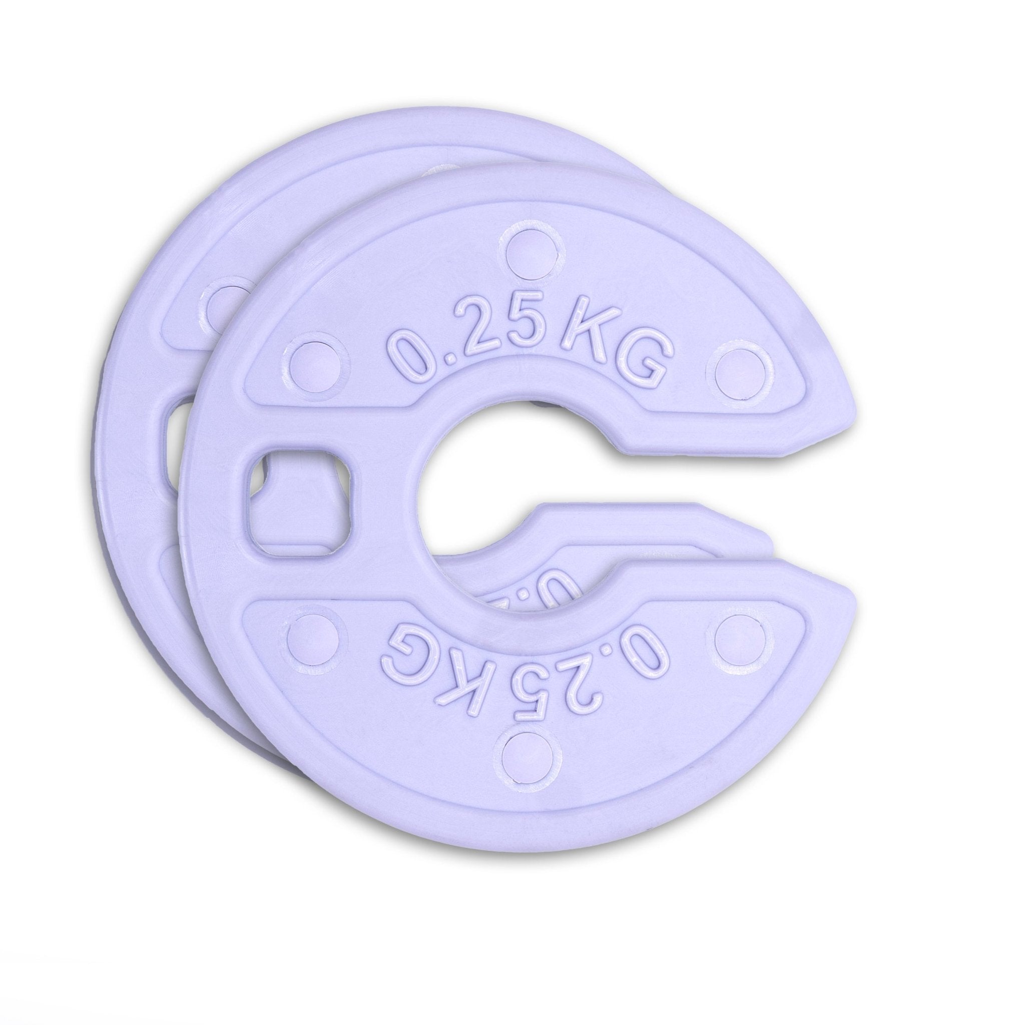 Pair of 0.25kg Purple Fractional Weight Plates - GymFit Tech