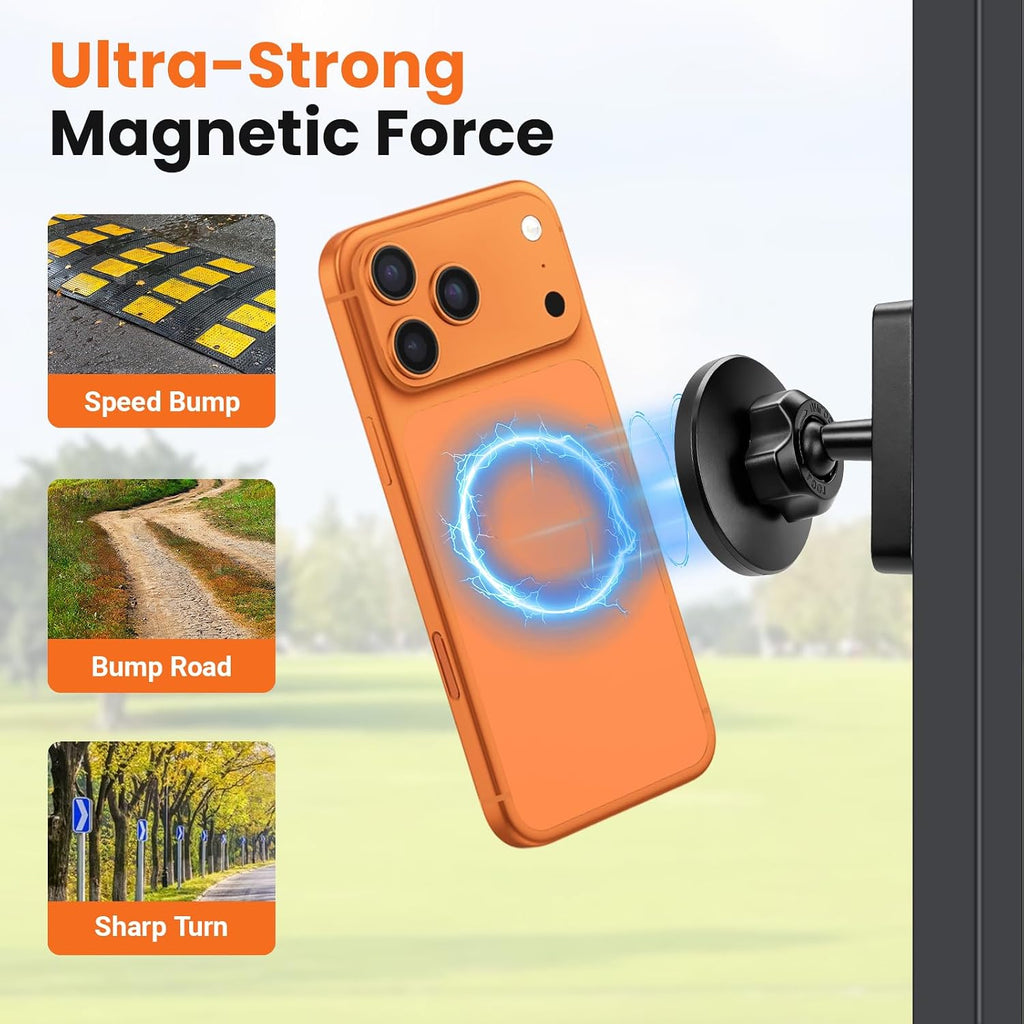 Double-Sided 360° Magnetic Gym Phone Holder | MagSafe Mount for Racks & Machines - GymFit Tech - 