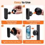 Double-Sided 360° Magnetic Gym Phone Holder | MagSafe Mount for Racks & Machines - GymFit Tech - 