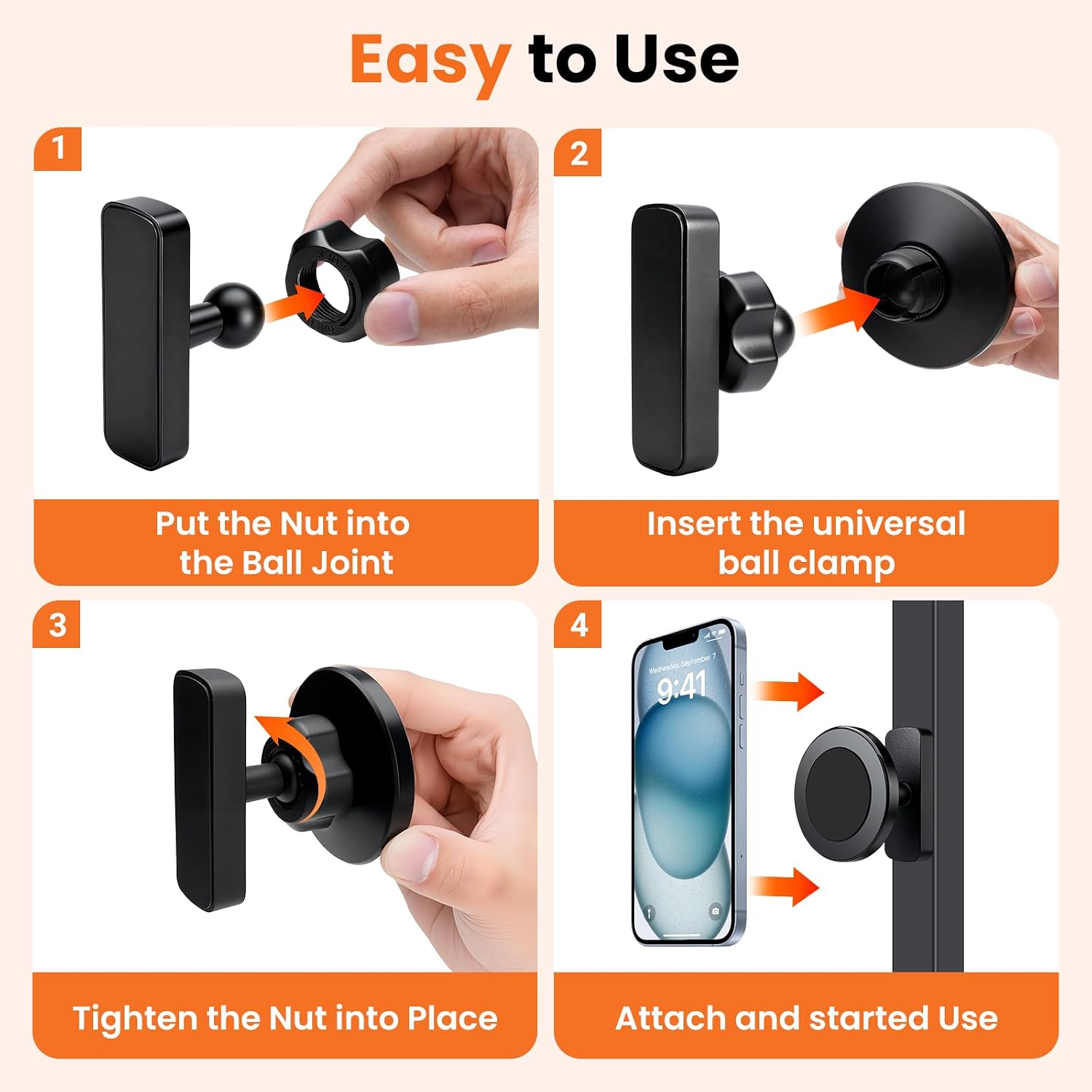 Double-Sided 360° Magnetic Gym Phone Holder | MagSafe Mount for Racks & Machines - GymFit Tech - 