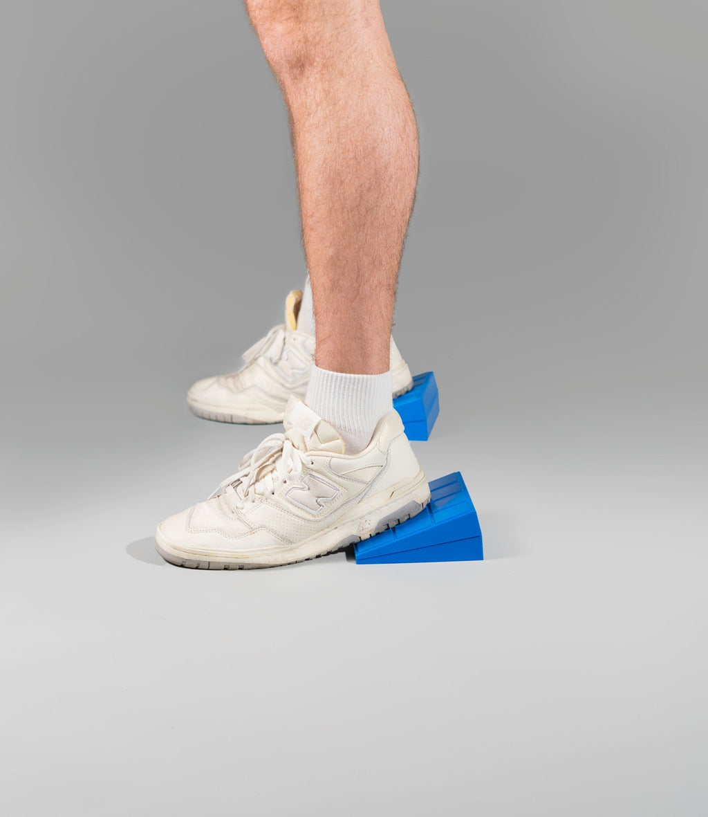 Elevate Heel Blocks - Stackable Squat Wedges & Calf Stretcher - GymFit Tech - GFT-HB-PAIR-ORG