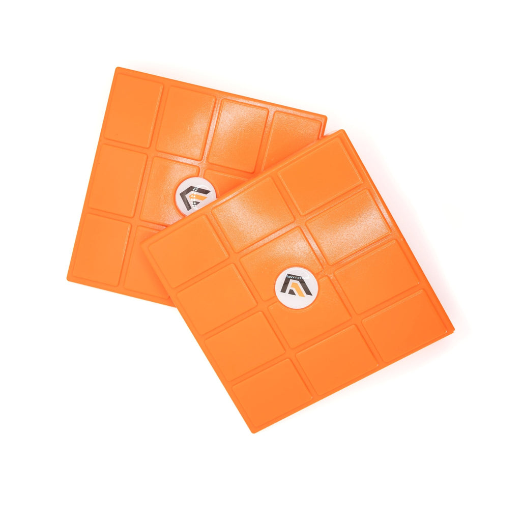 Elevate Heel Blocks - Stackable Squat Wedges & Calf Stretcher - GymFit Tech - GFT-HB-PAIR-ORG