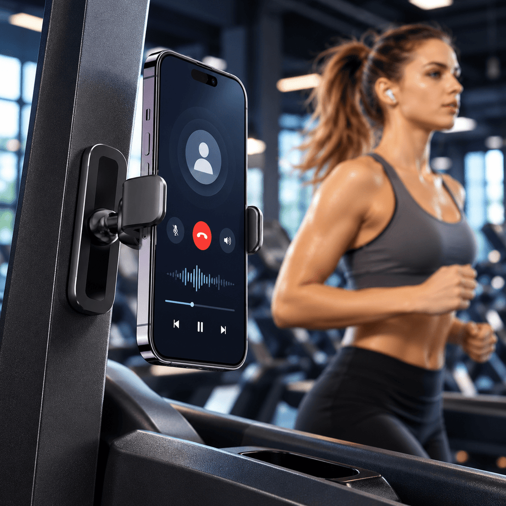 GymFit Magnetic Gym Phone Holder – 360° Rotating Mount for 3–7” Phones - GymFit Tech - 