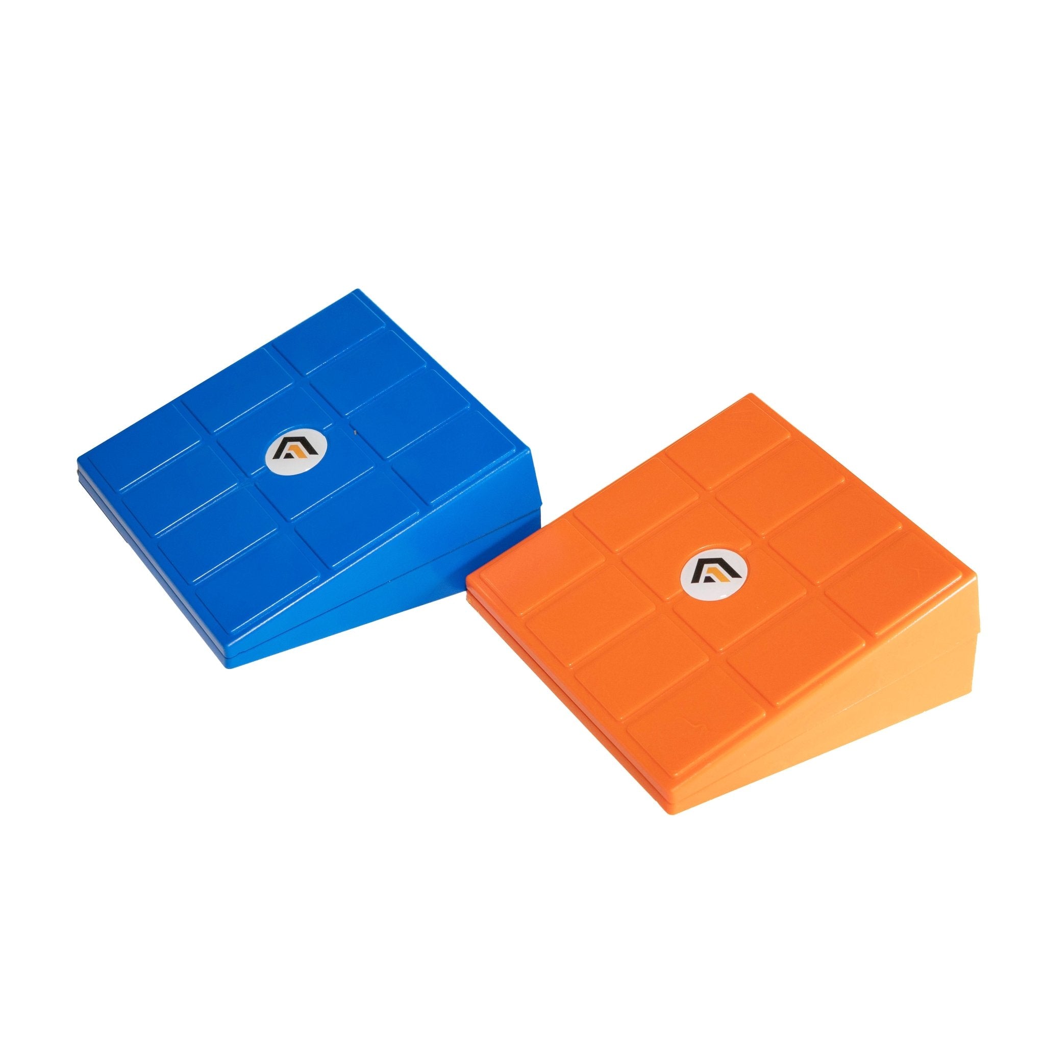 🎁 GymFit Tech Stackable Squat Wedge Heel Elevator Pair – Non - Slip Squat Ramp for Heel Elevated Squats & Calf Stretching (50% off) - GymFit Tech - GFT-HB-PAIR-BLU