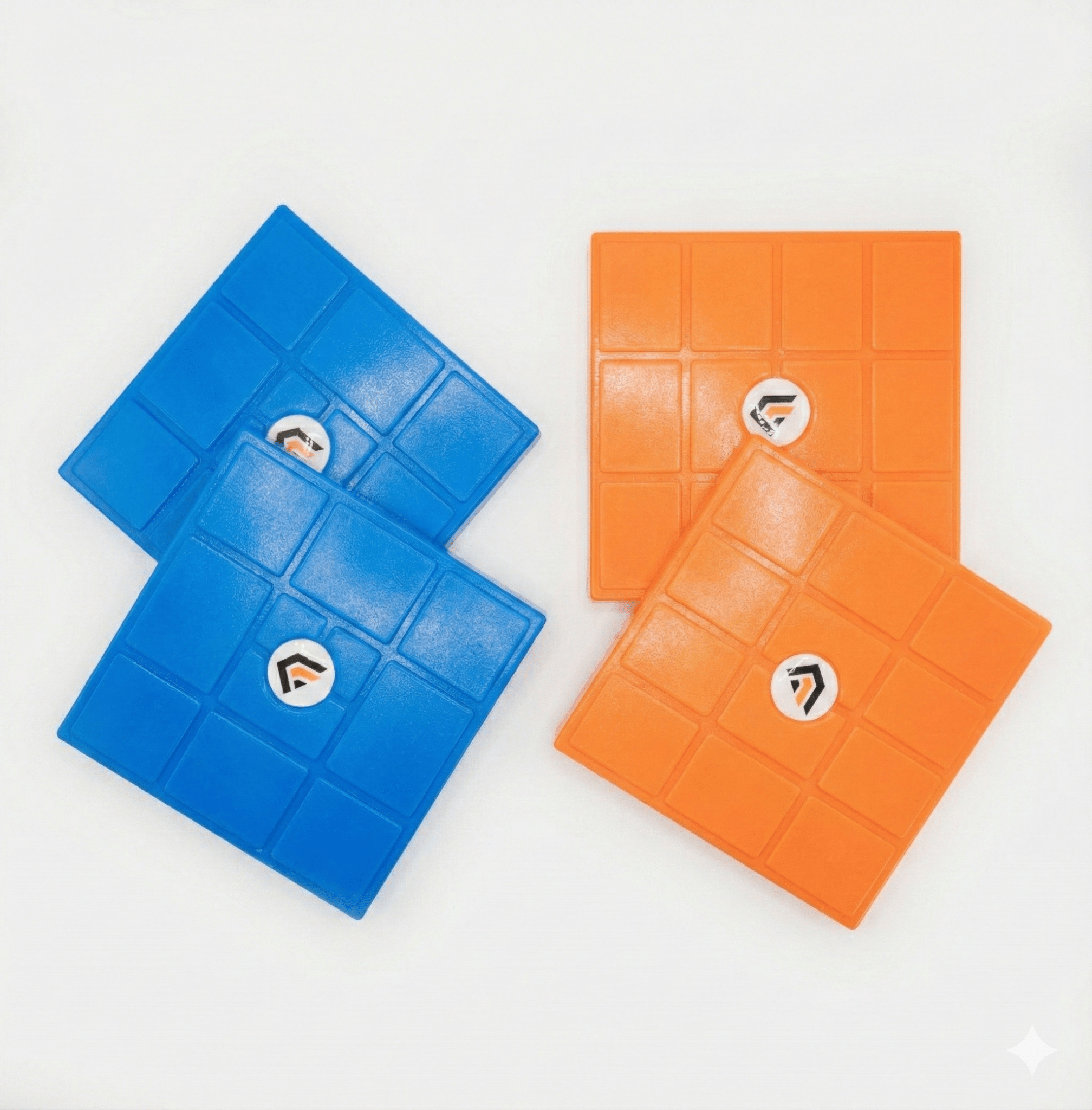 GymFit Tech Stackable Squat Wedge Heel Elevator Pair – Non - Slip Squat Ramp for Heel Elevated Squats & Calf Stretching - GymFit Tech - GFT-HB-PAIR-BLU