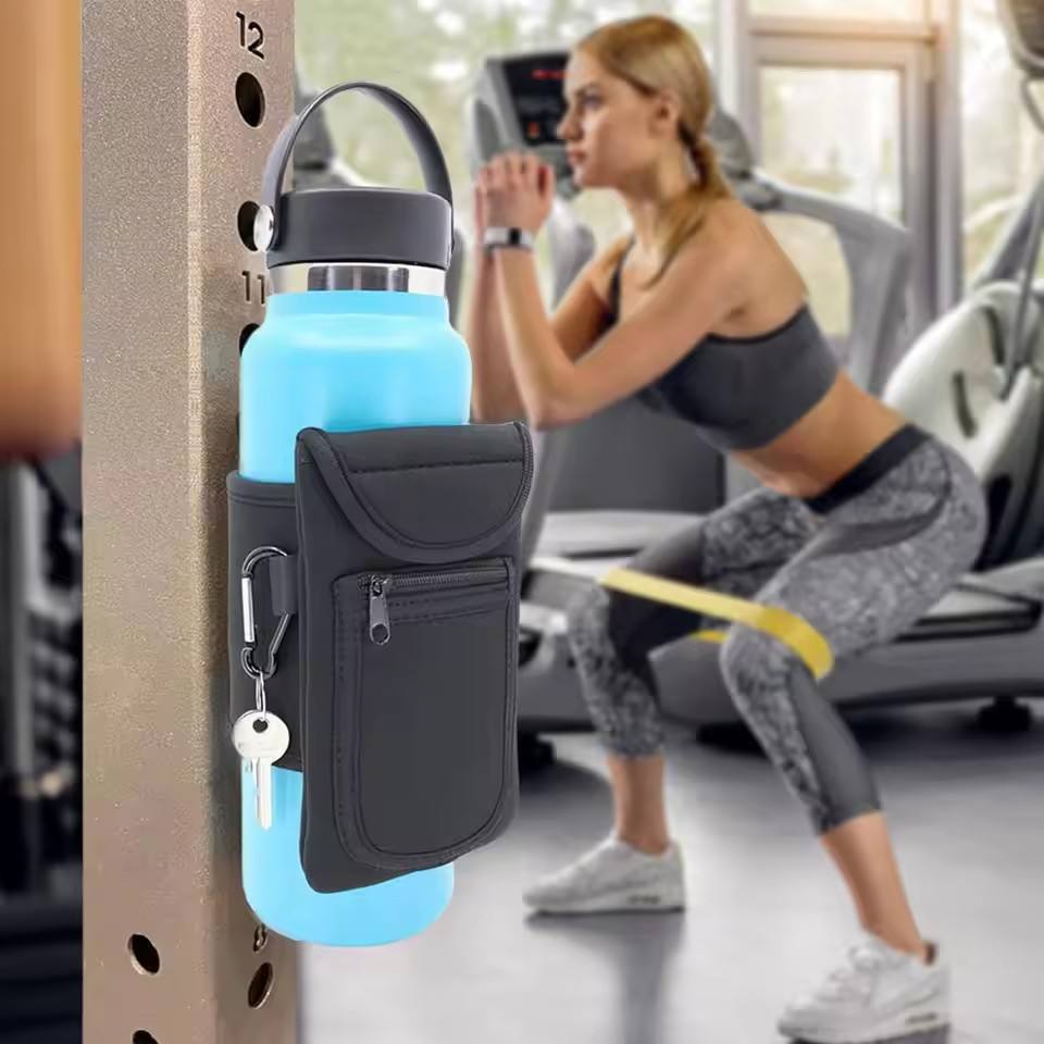 MagDock – Magnetic Gym Bottle Caddy with Phone & Essentials Pockets - GymFit Tech - 