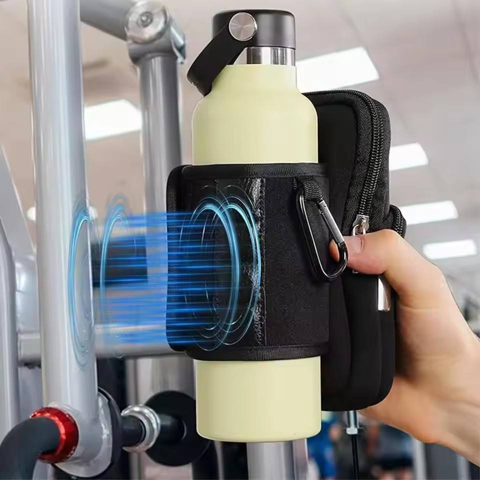 MagDock – Magnetic Gym Bottle Caddy with Phone & Essentials Pockets - GymFit Tech - 