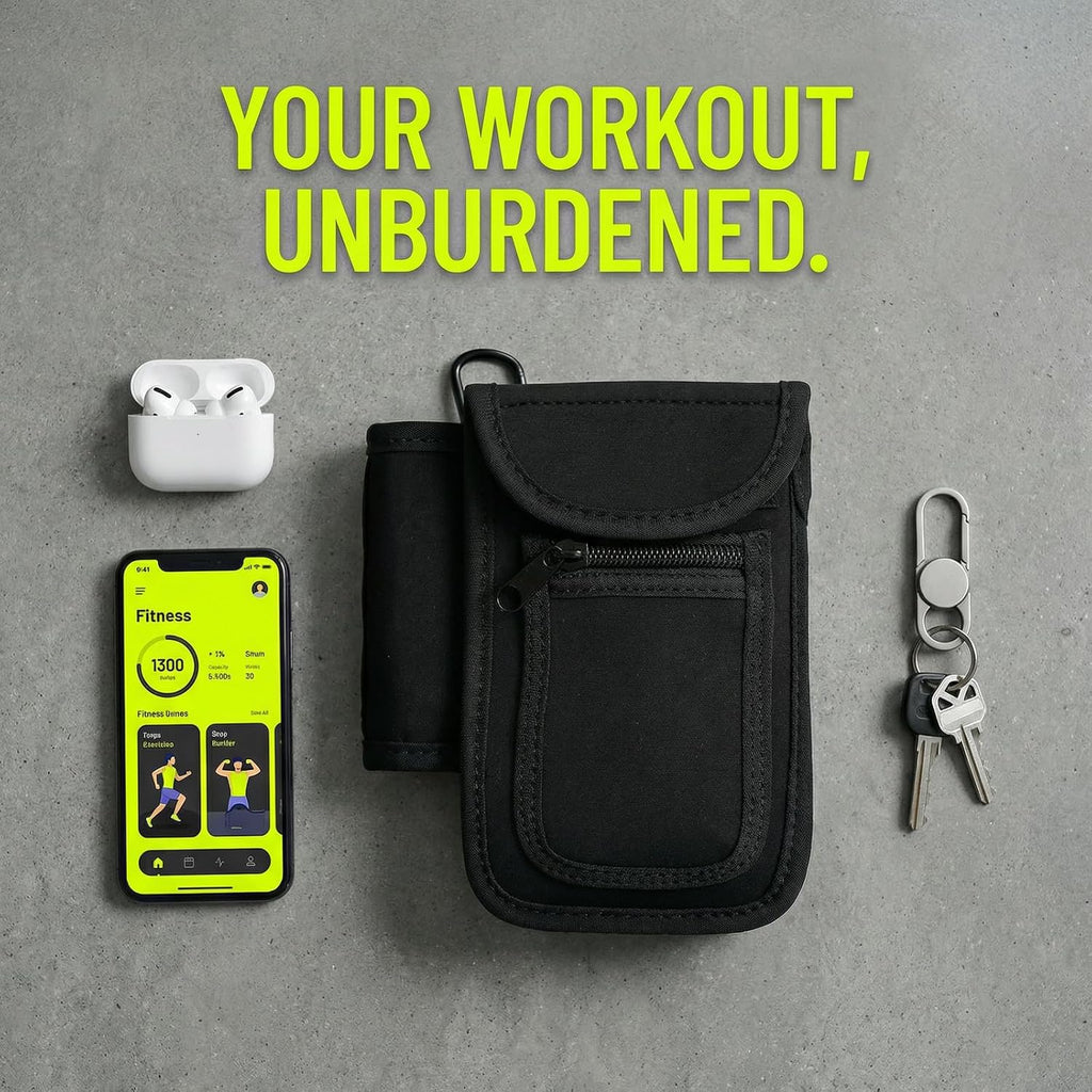 MagDock – Magnetic Gym Bottle Caddy with Phone & Essentials Pockets - GymFit Tech - 
