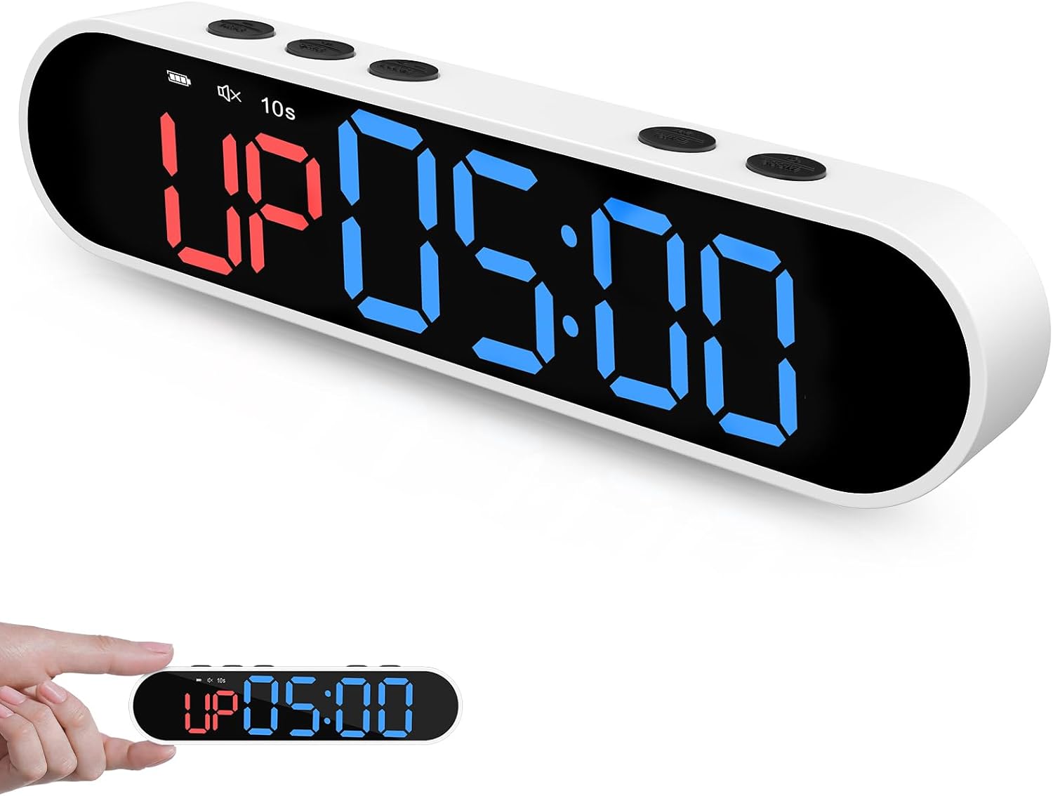 Portable Magnetic Gym Timer Clock for HIIT, CrossFit & Home Gym - GymFit Tech - 