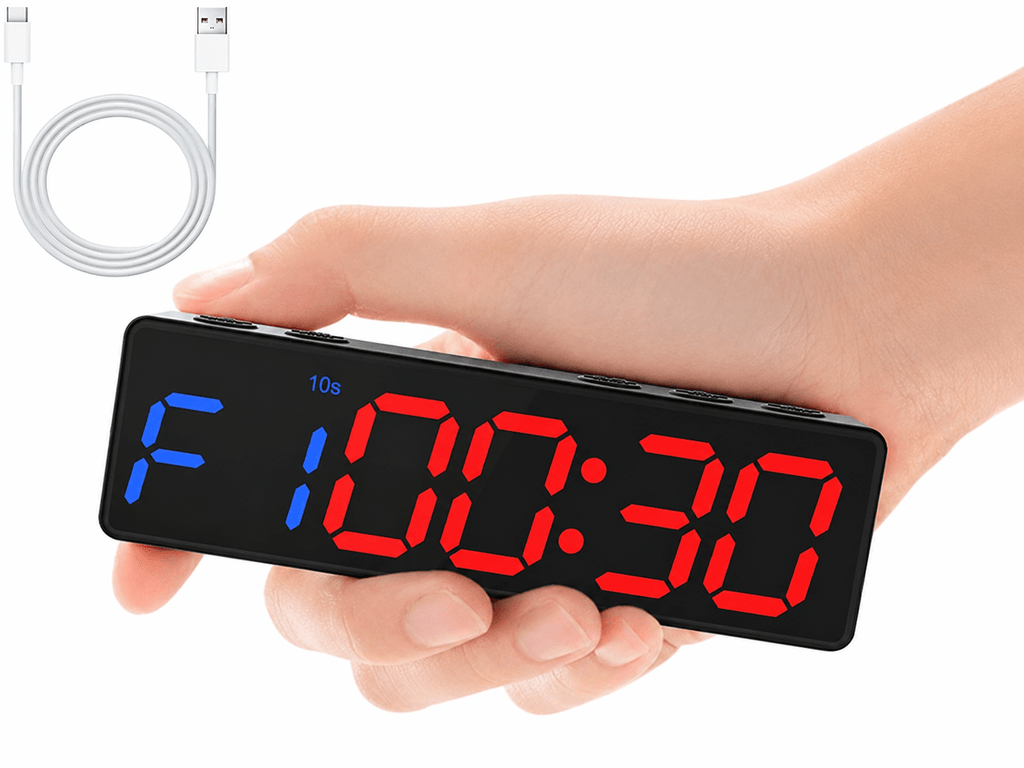 Portable Magnetic Gym Timer Clock for HIIT, CrossFit & Home Gym - GymFit Tech - 