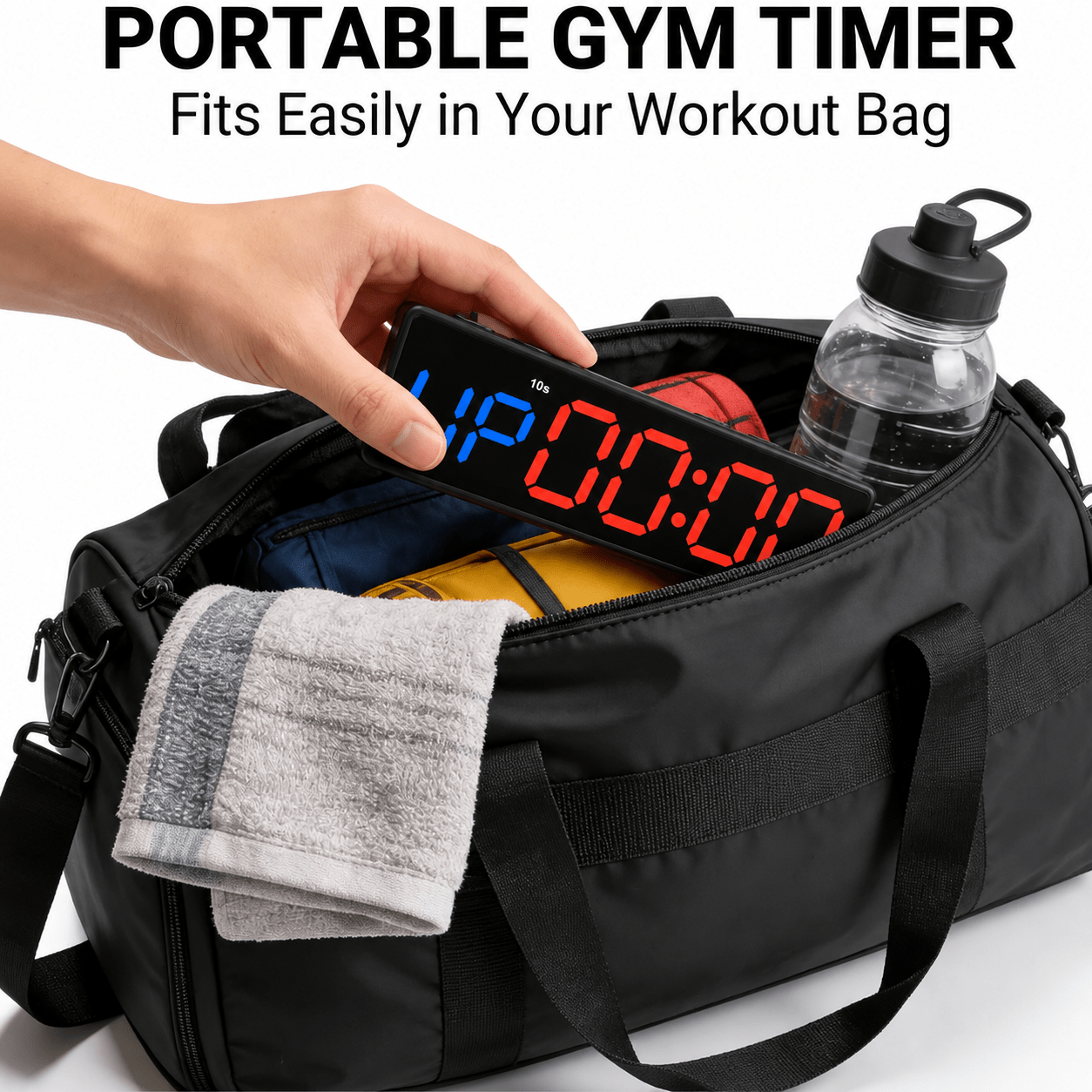 Portable Magnetic Gym Timer Clock for HIIT, CrossFit & Home Gym - GymFit Tech - 
