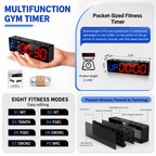 Portable Magnetic Gym Timer Clock for HIIT, CrossFit & Home Gym - GymFit Tech - 